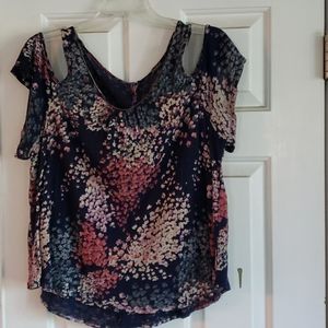 Lucky brand Cold shoulder cotton top
